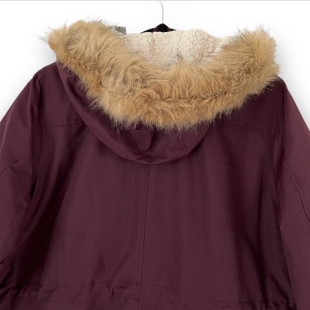 LEVI’S Sherpa Lined Hooded Parka Jacket – Wine Red, Plus 1X – NWT - Picture 11 of 15